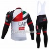 Cykeltrøje Langærmet + Bib Cykelbukser 2018 Team UAE N001